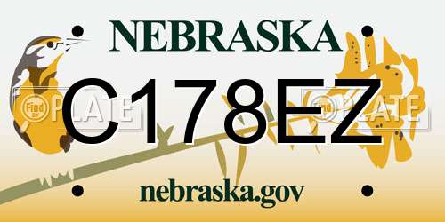 C178EZ Nebraska License Plate