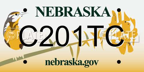 C201TC Nebraska License Plate