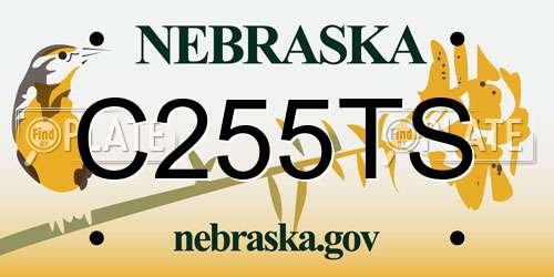 C255TS Nebraska License Plate