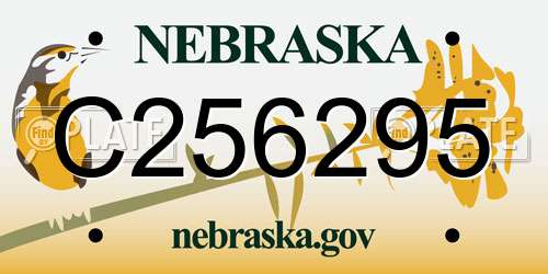 C256295 Nebraska License Plate