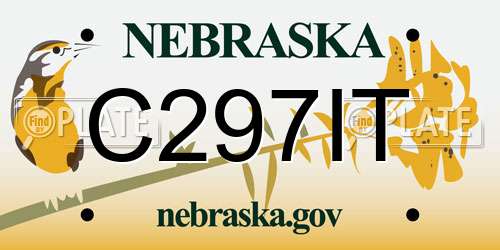 C297IT Nebraska License Plate