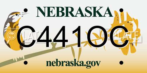 C441OC Nebraska License Plate