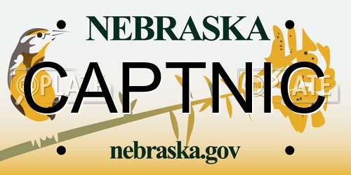 CAPTNIC Nebraska License Plate