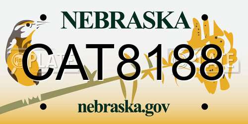 CAT8188 Nebraska License Plate