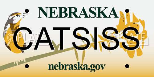 CATSISS Nebraska License Plate