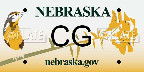 CG Nebraska License Plate