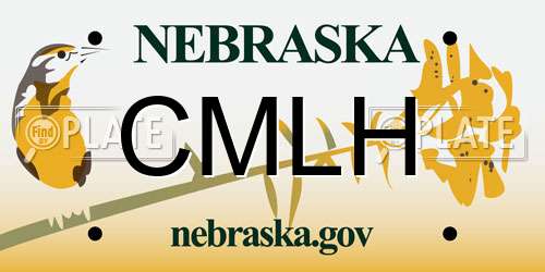 CMLH Nebraska License Plate