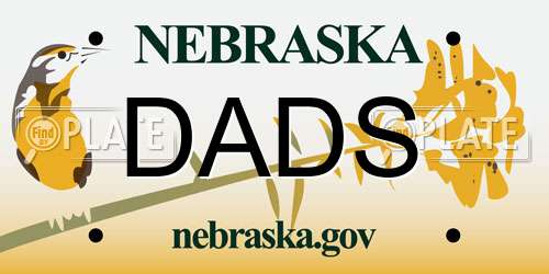 DADS Nebraska License Plate