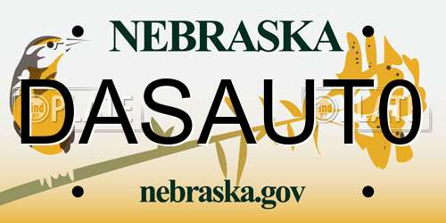 DASAUT0 Nebraska License Plate