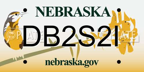 DB2S2I Nebraska License Plate