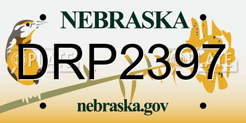 DRP2397 Nebraska License Plate