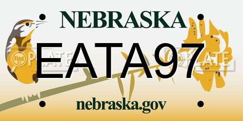 EATA97 Nebraska License Plate