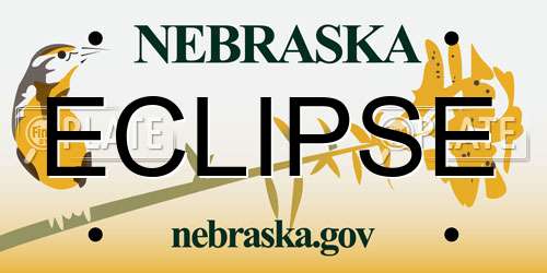 ECLIPSE Nebraska License Plate