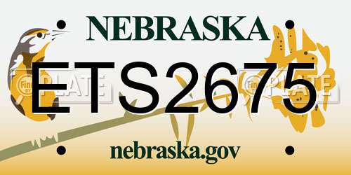 ETS2675 Nebraska License Plate