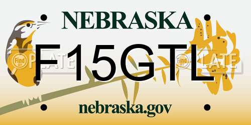 F15GTL Nebraska License Plate