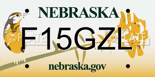 F15GZL Nebraska License Plate