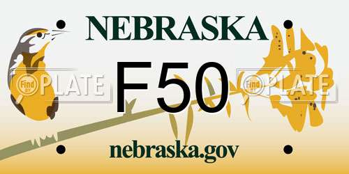F50 Nebraska License Plate