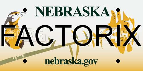 FACTORIX Nebraska License Plate