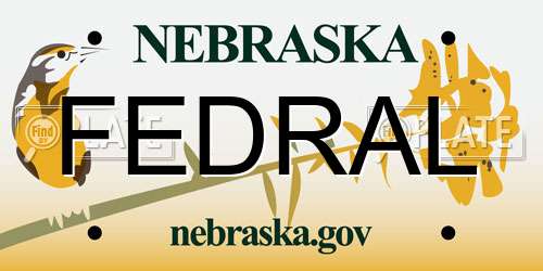 FEDRAL Nebraska License Plate