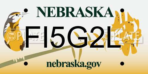 FI5G2L Nebraska License Plate
