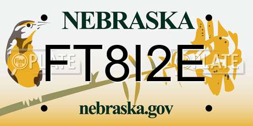 FT8I2E Nebraska License Plate