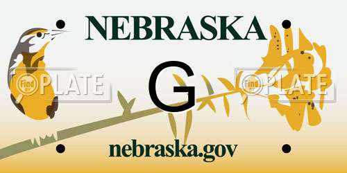G Nebraska License Plate