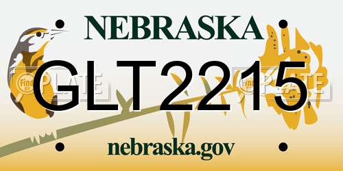 GLT2215 Nebraska License Plate
