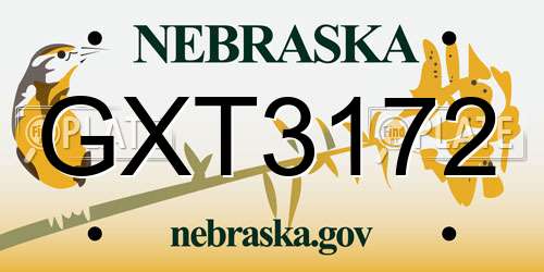 GXT3172 Nebraska License Plate