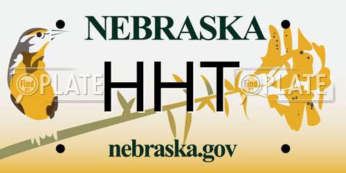 HHT Nebraska License Plate