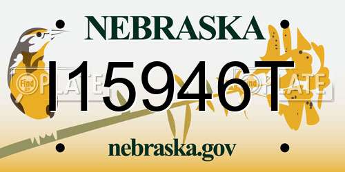 I15946T Nebraska License Plate