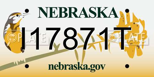 I17871T Nebraska License Plate