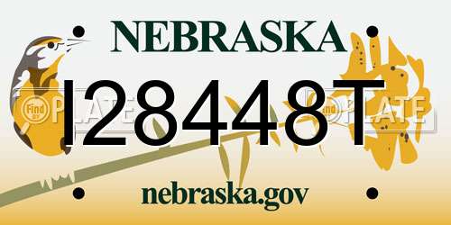 I28448T Nebraska License Plate