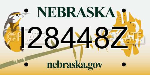 I28448Z Nebraska License Plate