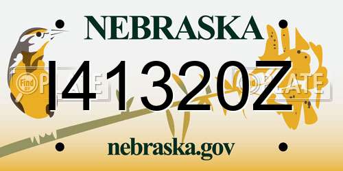 I41320Z Nebraska License Plate