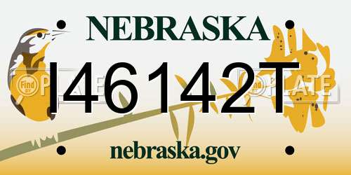 I46142T Nebraska License Plate