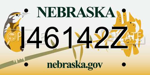 I46142Z Nebraska License Plate