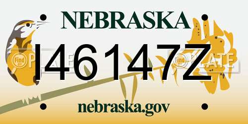 I46147Z Nebraska License Plate