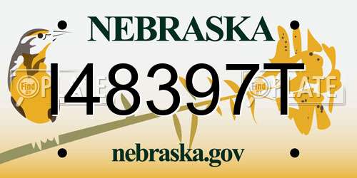 I48397T Nebraska License Plate