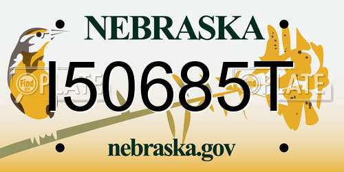 I50685T Nebraska License Plate