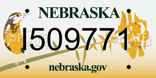 I509771 Nebraska License Plate