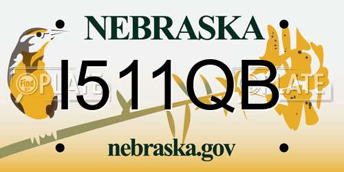 I511QB Nebraska License Plate