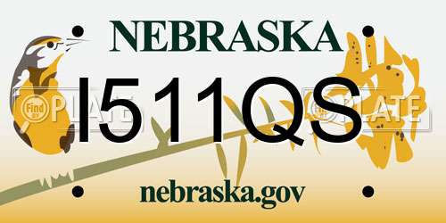 I511QS Nebraska License Plate