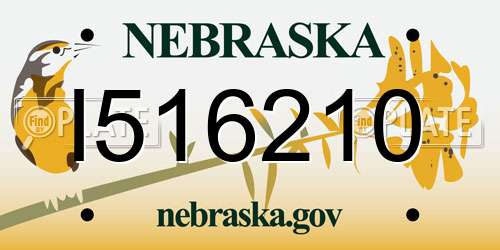 I516210 Nebraska License Plate