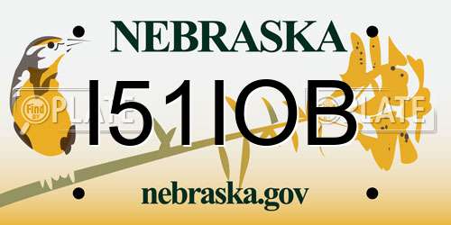 I51IOB Nebraska License Plate