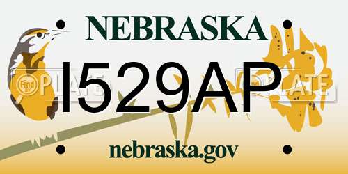 I529AP Nebraska License Plate