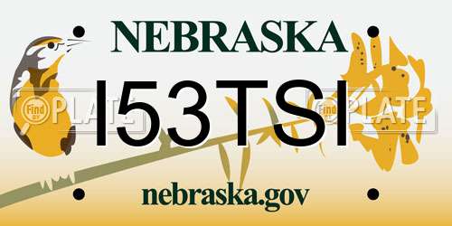 I53TSI Nebraska License Plate