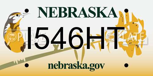 I546HT Nebraska License Plate