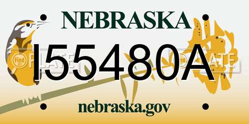 I55480A Nebraska License Plate