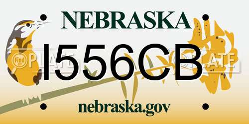 I556CB Nebraska License Plate