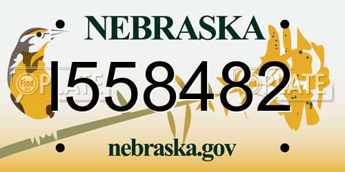 I558482 Nebraska License Plate